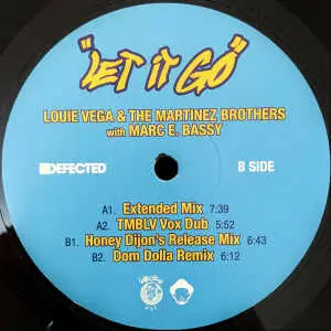 Louie Vega & The Martinez Brothers With Marc E. Bassy – Let It Go [DFTD604] – Image 2